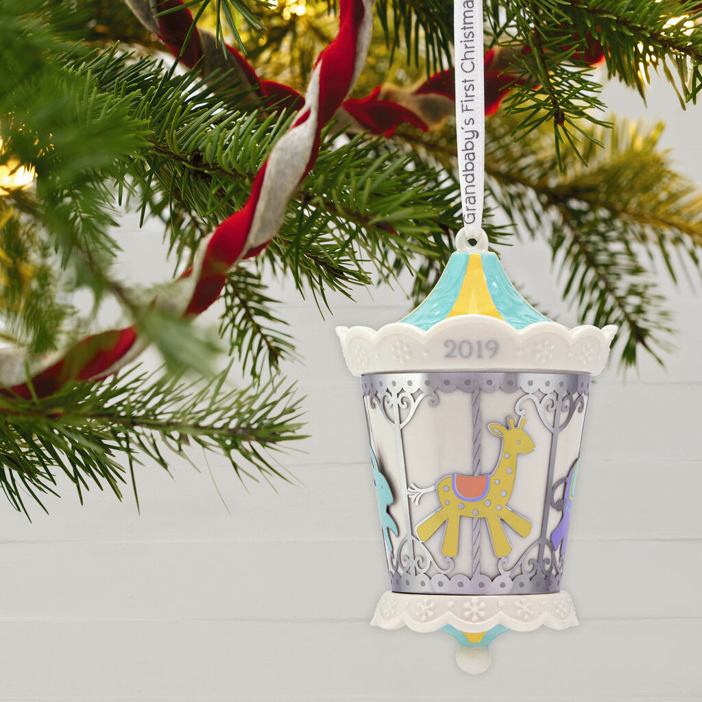 Christmas Carousel 2019 Grandbaby's First Christmas Carousel 2019 Porcelain and Metal Christmas Carousel 2019 Grandbaby's First Christmas Carousel 2019 Porcelain and Metal