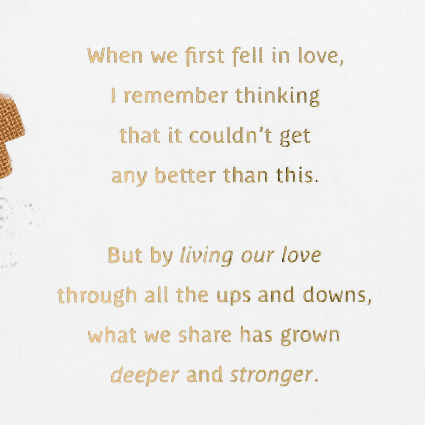 Gold Collage Lettering Romantic Love Card for Her Sentiment image number 2