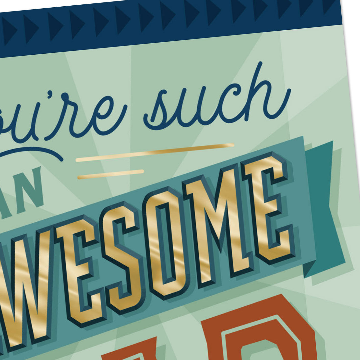 Blue and Green Geometric Father's Day Card Card Cover Detail image number 4