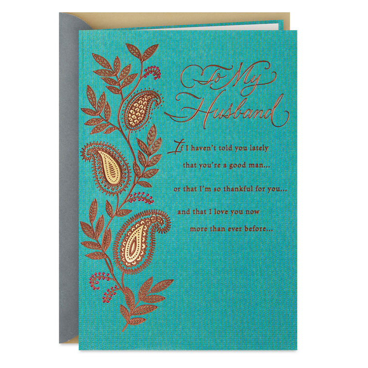 Grateful for You Birthday Card for Husband