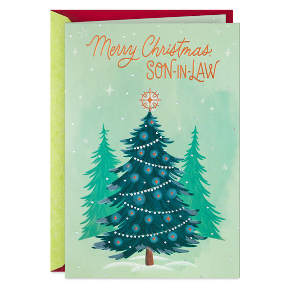 Smiles and Simple Joys Christmas Card for Son-in-Law