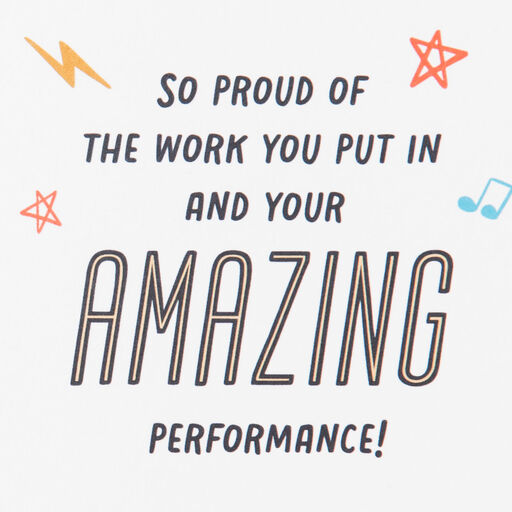 Your Amazing Performance Congratulations Card for Dance Recital, 