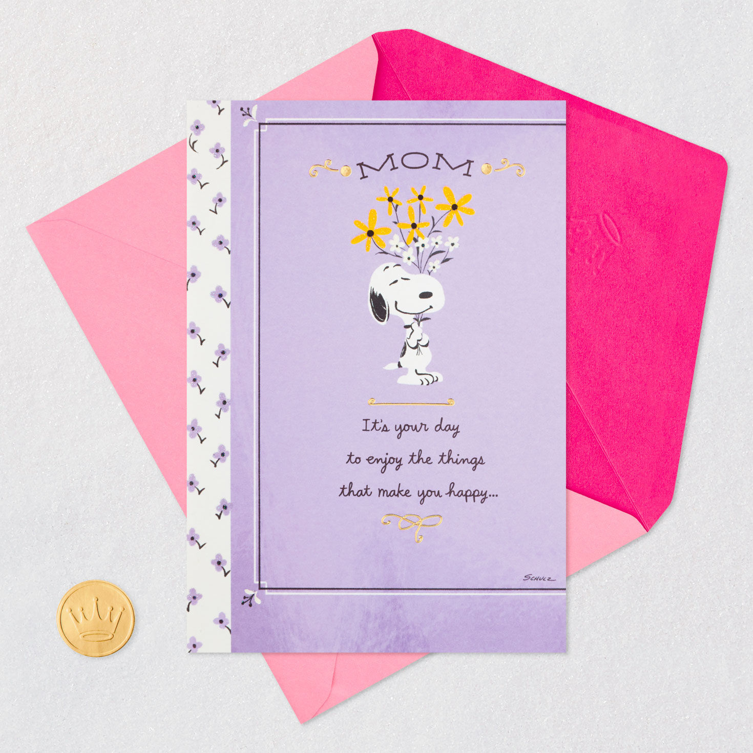 Peanuts&reg; Snoopy It's Your Day Birthday Card for Mom, , large image number 5