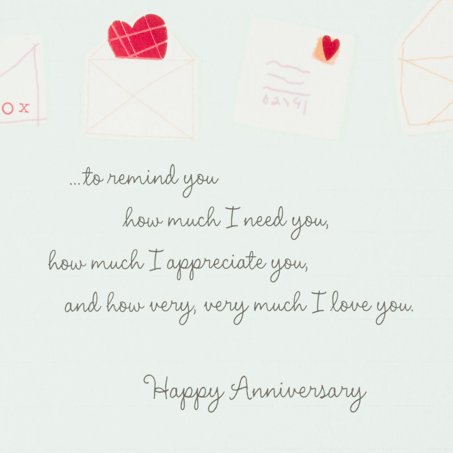 Hallmark Happy Anniversary To Husband Greeting Card Thoughtful Great Price 