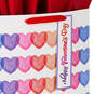 15.5" Rainbow Hearts Extra-Large Valentine's Day Gift Bag With Tissue Paper, , large image number 4