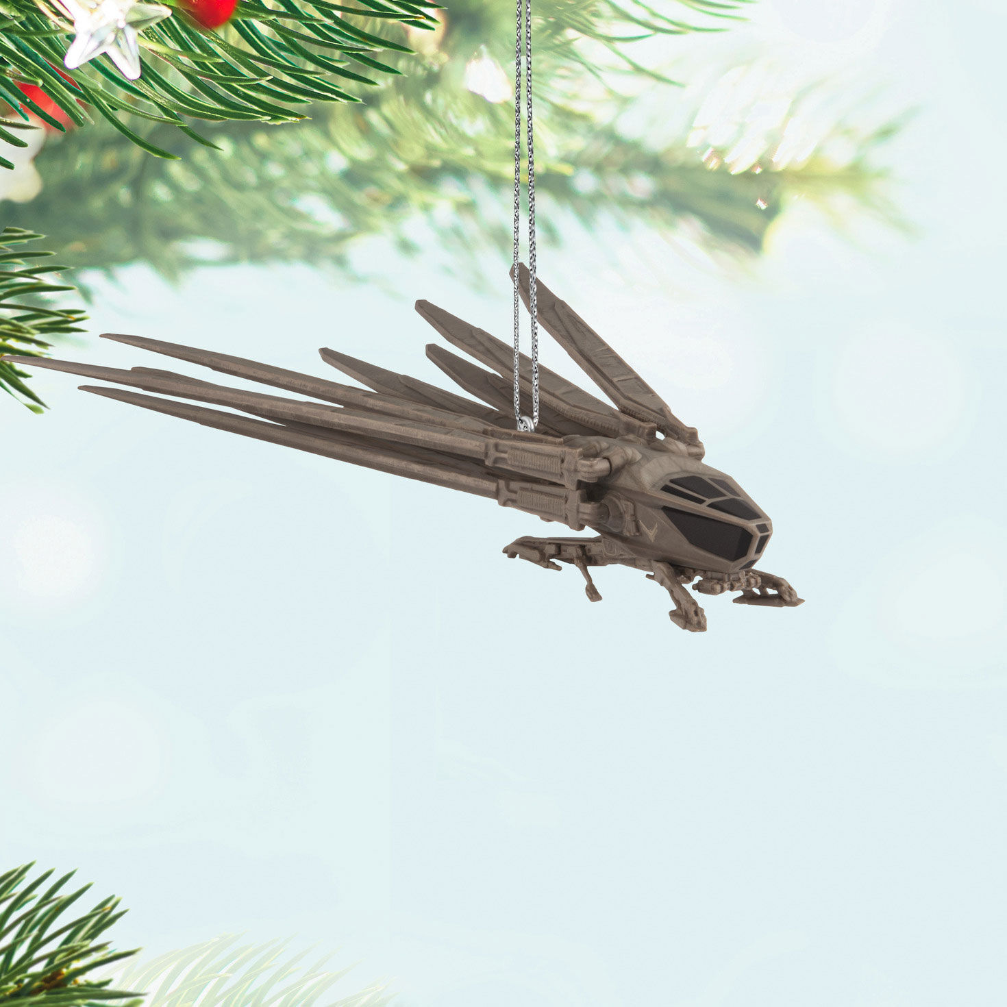 Dune Royal Ornithopter Keepsake Ornament hanging on tree image number 2