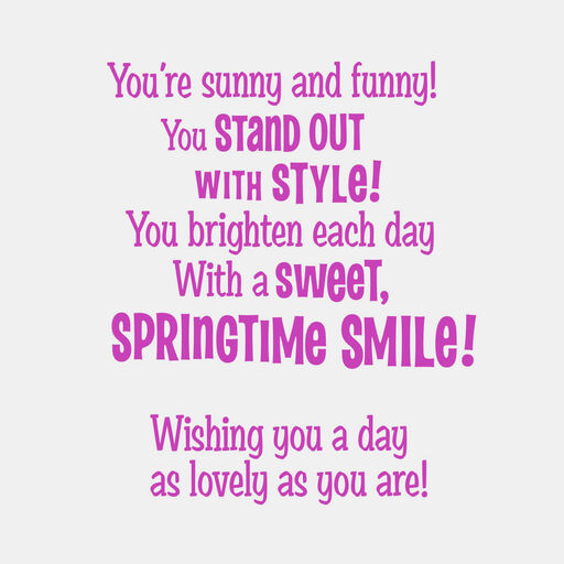 Disney Aristocats Marie Easter Card for Granddaughter, 