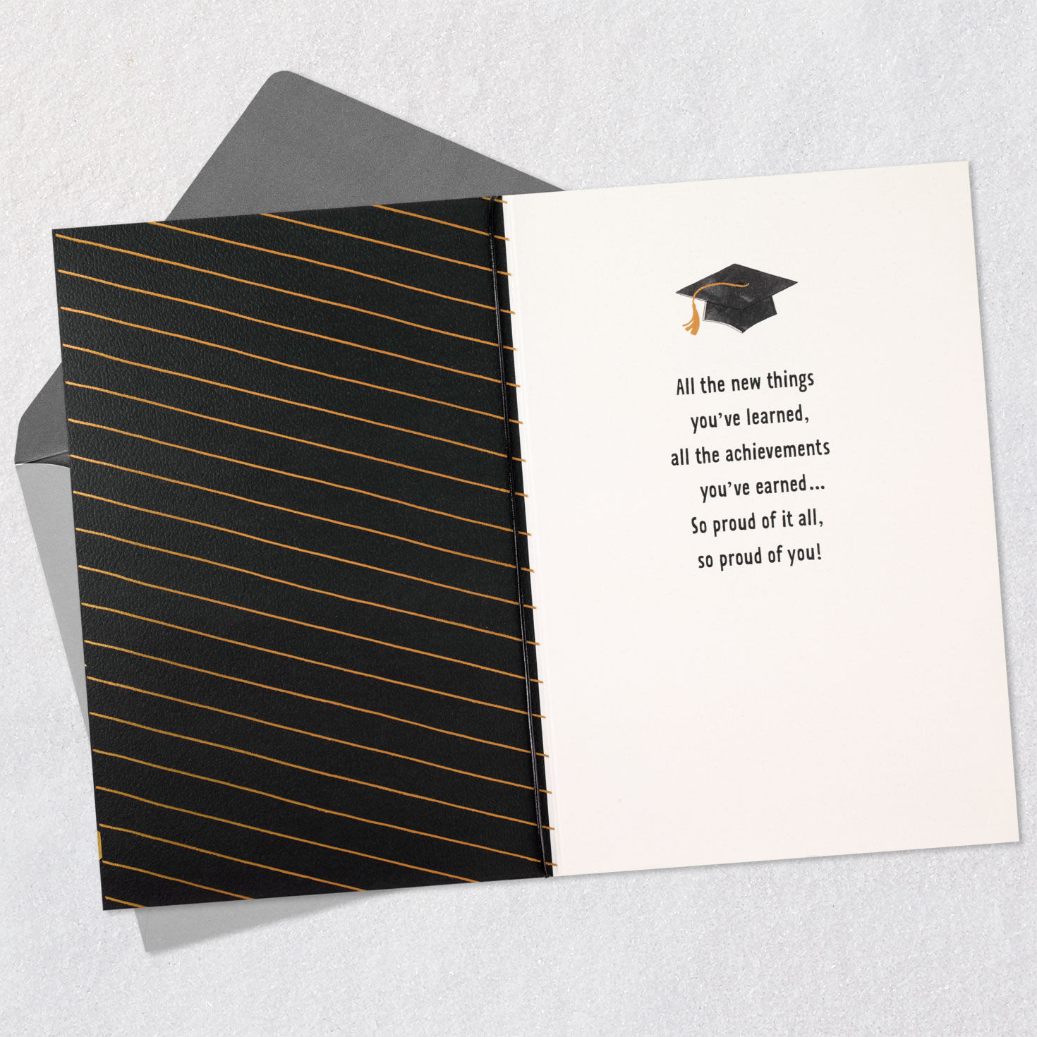 Black and Gold Confetti Class of 2025 Graduation Card  image number 3