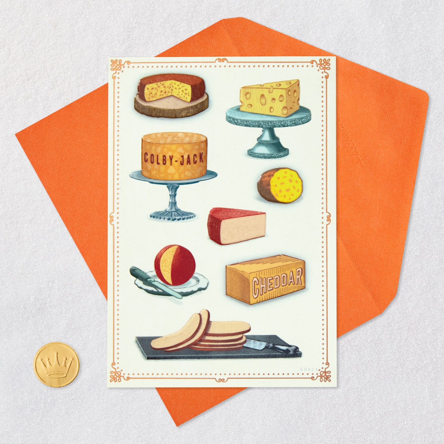 Collage of Cheeses Funny Birthday Card  image number 5