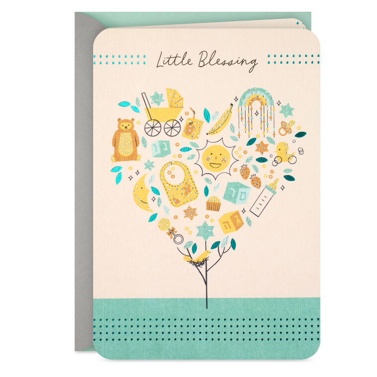 Mazel Tov on Your Sweet Little Blessing New Baby Card