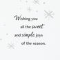 Snowman at Night Boxed Christmas Cards Pack Sentiment image number 4