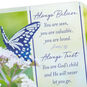 Butterfly and Flowers Religious Encouragement Card Card Front Detail image number 5