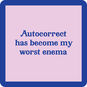 Drinks on Me Autocorrect Funny Coaster, , large image number 1