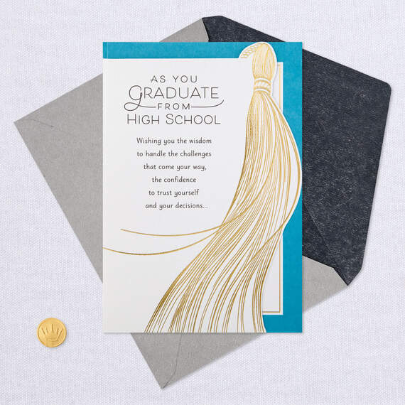 Three Wishes High School Graduation Card, , large image number 5