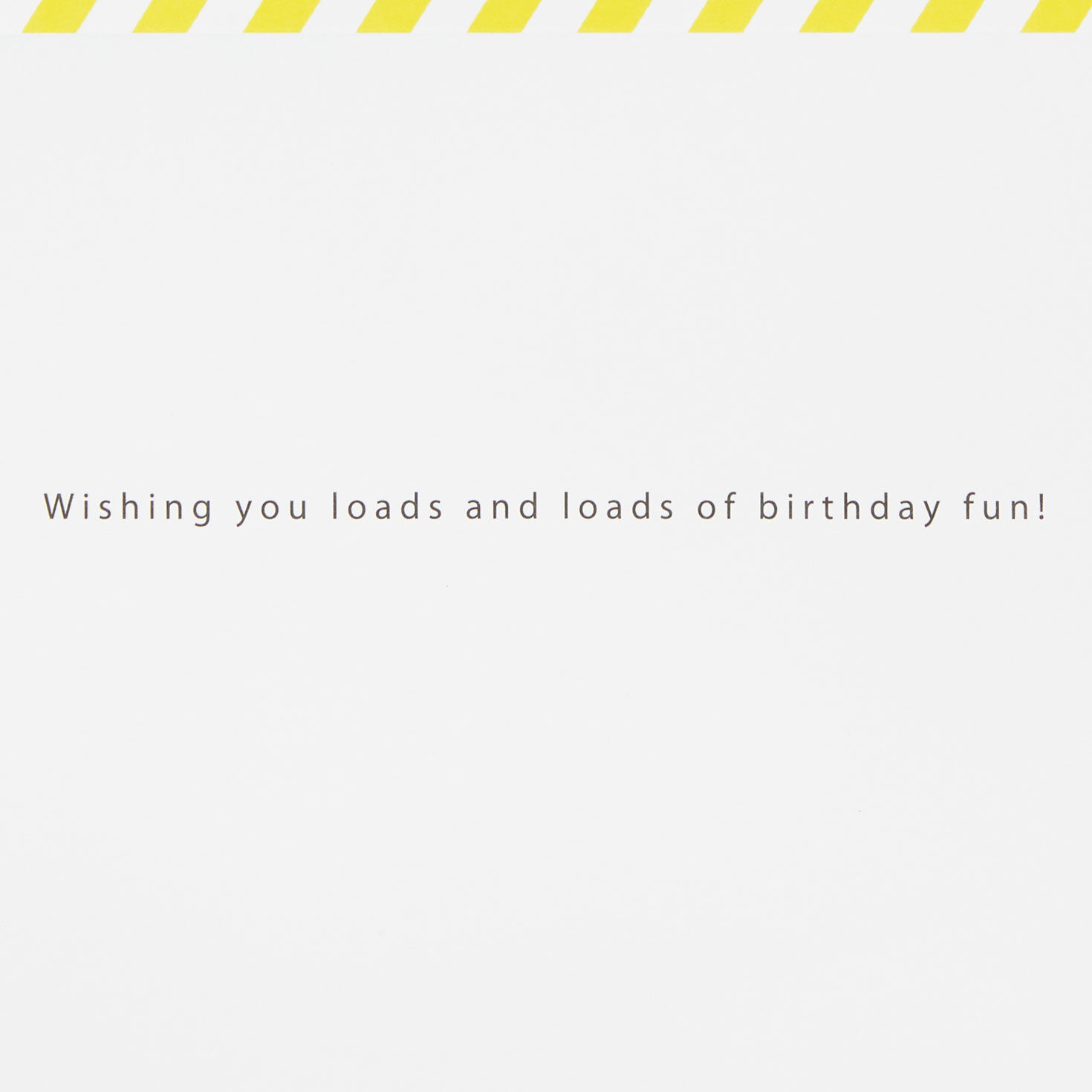 Yellow Construction Vehicles Kids Birthday Card Sentiment  image number 2