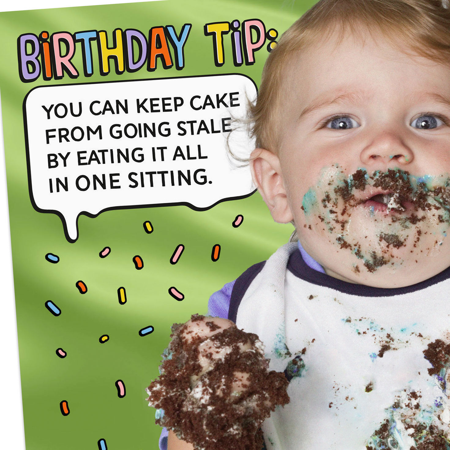 Eat Your Cake Funny Birthday Card, , large image number 4
