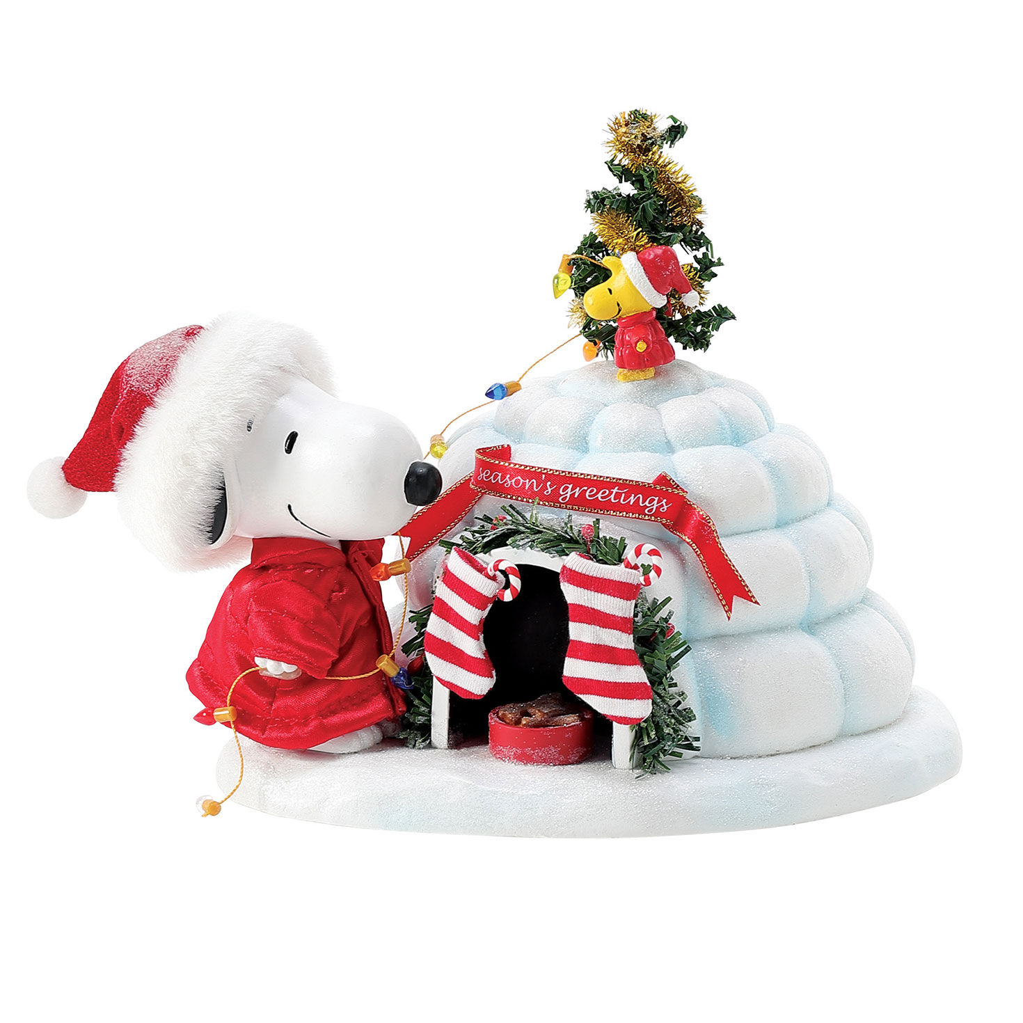 Enesco Peanuts Snoopy With Puffer Igloo Figurine, 7&quot;