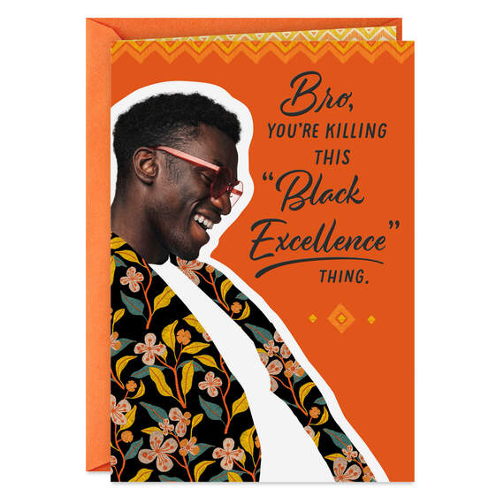 Black Excellence Birthday Card for Him