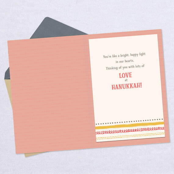 You're a Bright, Happy Light Hanukkah Card for Granddaughter, , large image number 3