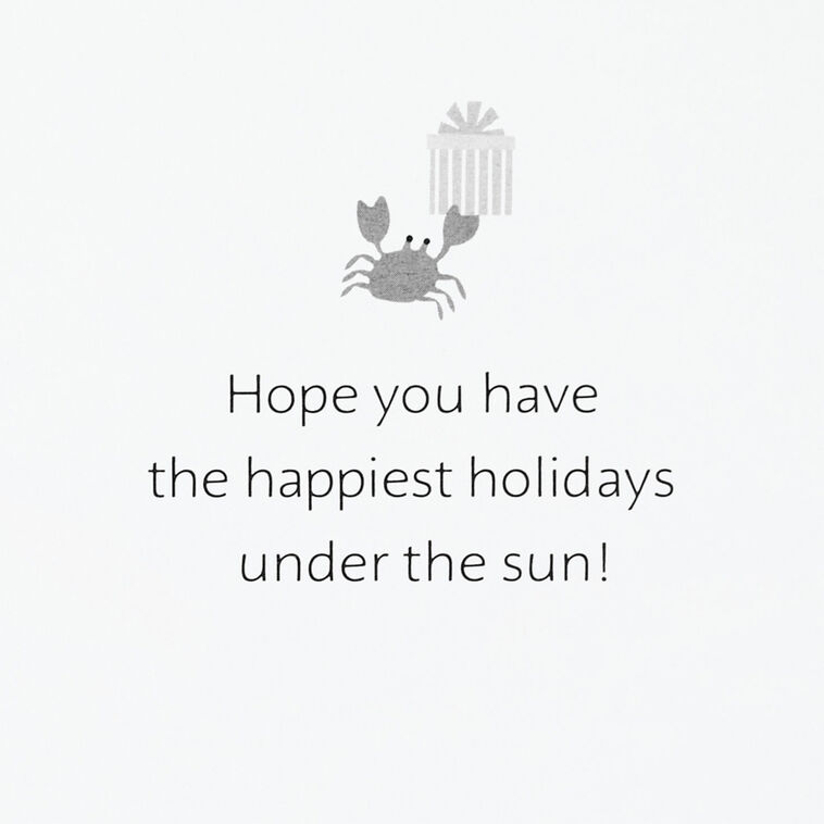 Tropical Santa Boxed Christmas Cards Pack Sentiment image number 4