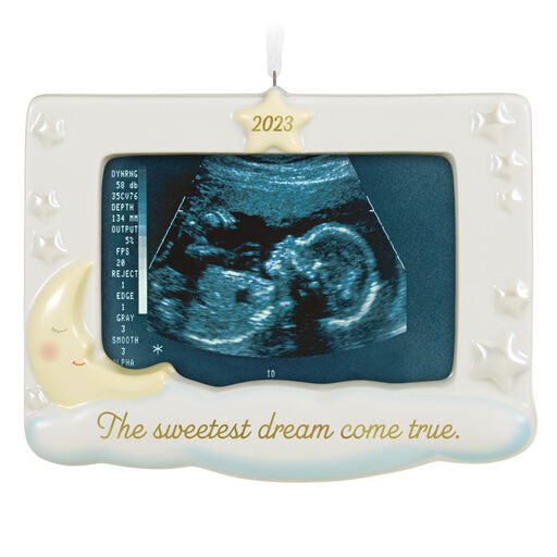 Sweetest Dream Come True 2023 Porcelain Photo Frame Ornament, 