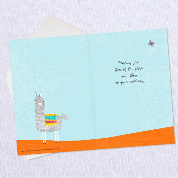 UNICEF Llama Love and Laughter Birthday Card, , large image number 3