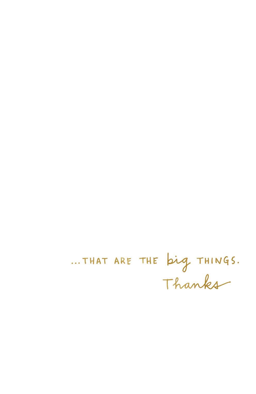 Little Things Thank You Card