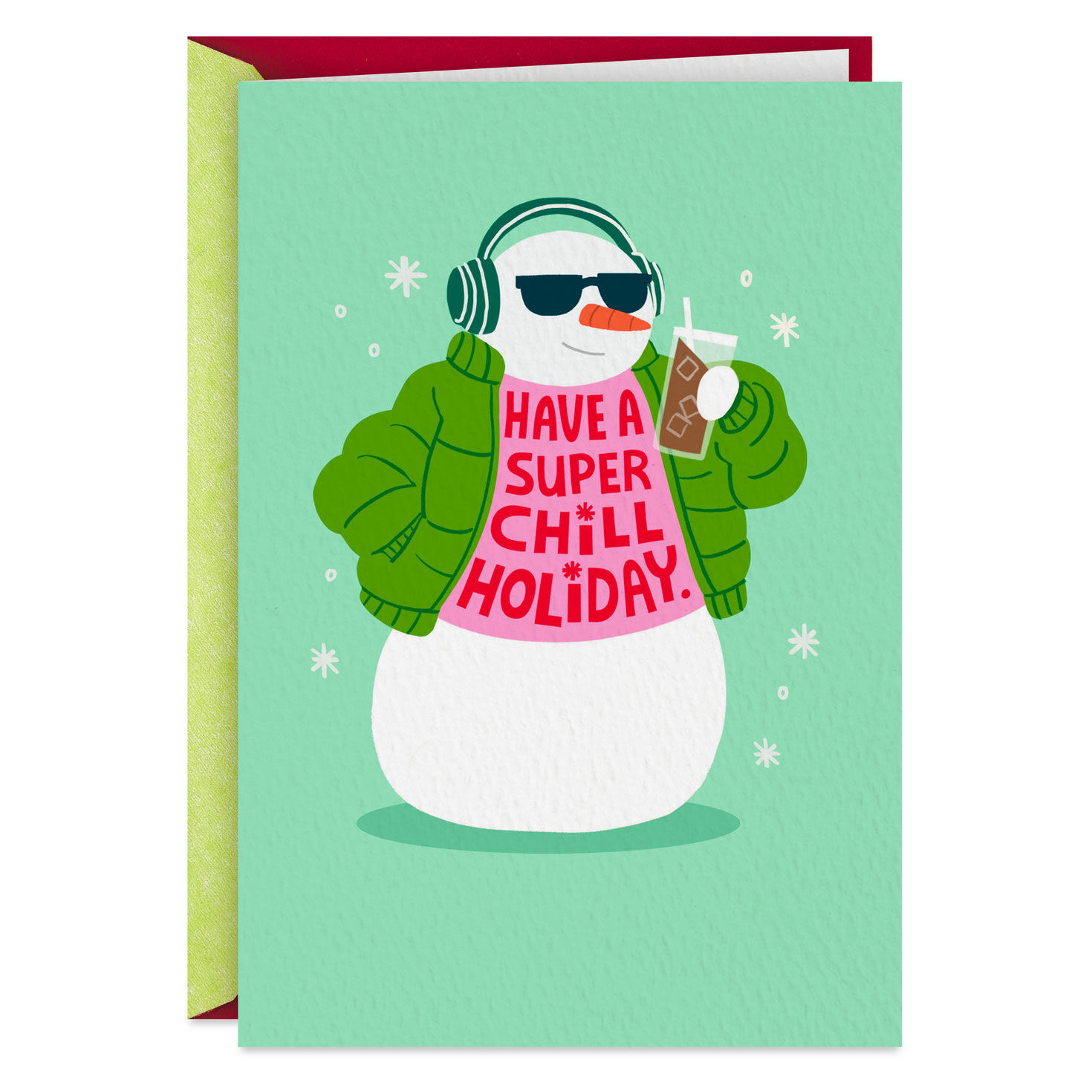Super Chill Snowman Funny Christmas Card
