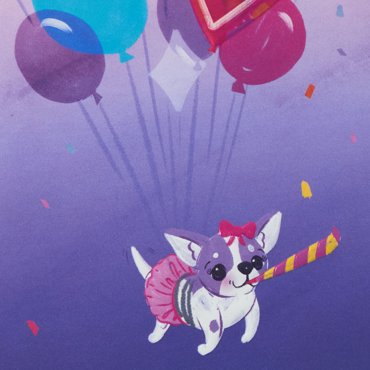 Dog With Balloons 3rd Birthday Card for Girls - Greeting Cards | Hallmark