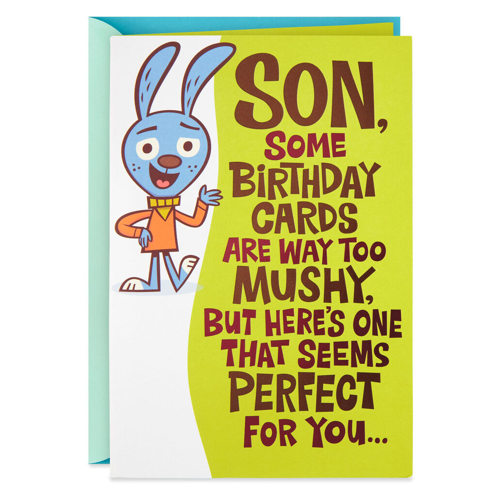 Love Fist Bump Funny Pop Up Birthday Card For Son Greeting Cards
