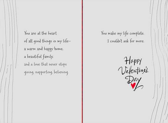 You Make Life Complete Valentine's Day Card, , large image number 2