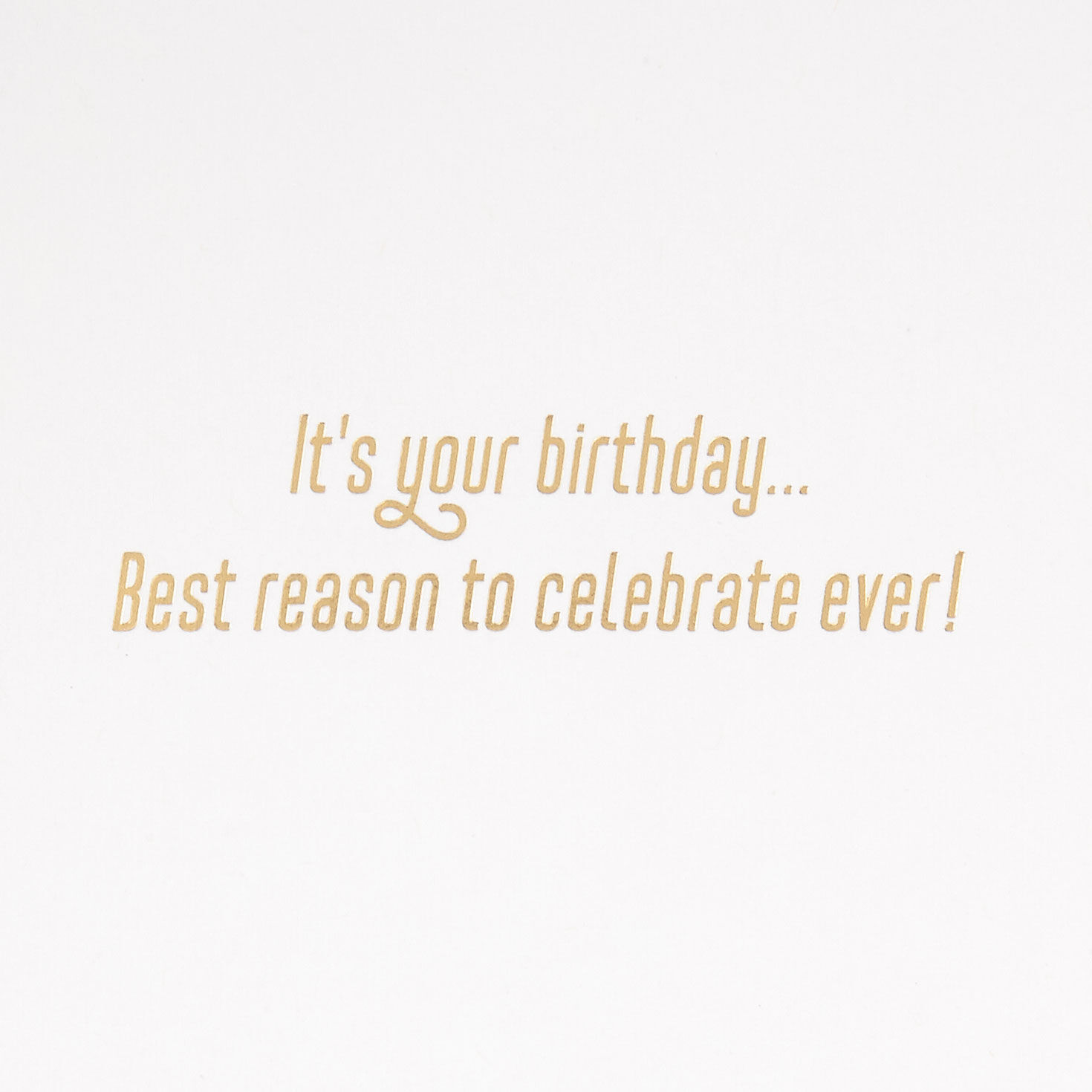 Pink and Gold Sparkly Party Headband Birthday Card Sentiment image number 2
