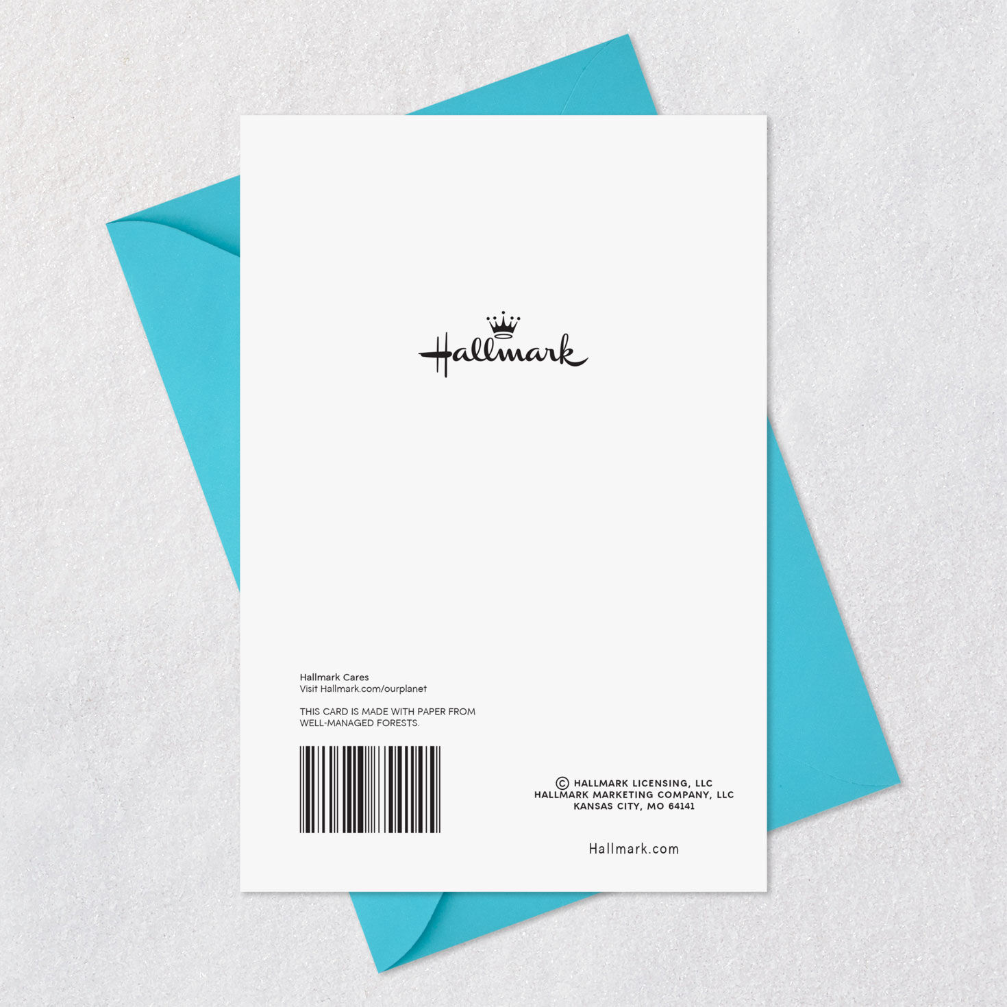 Red, White and Blue Hearts Military Deployment Card Card Back with Envelope image number 7