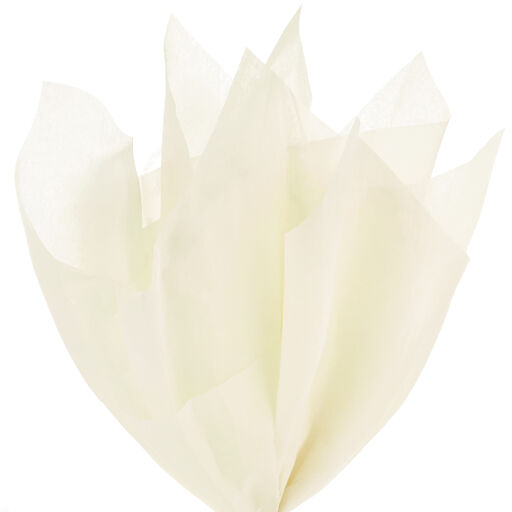 Solid Ivory Tissue Paper, 8 sheets, 