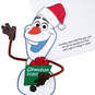 Disney Frozen Olaf Christmas Card for Grandson With Posable Character, , large image number 5