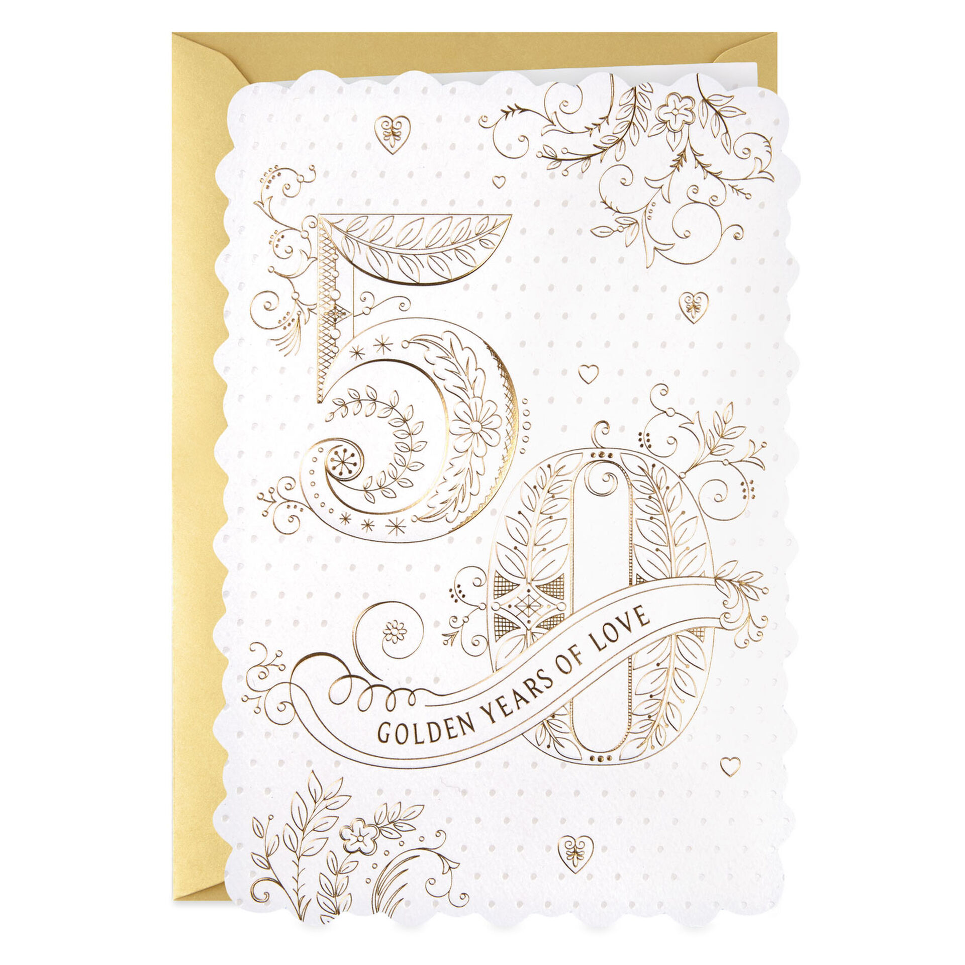 50 Golden Years Of Love 50th Anniversary Card Greeting Cards Hallmark