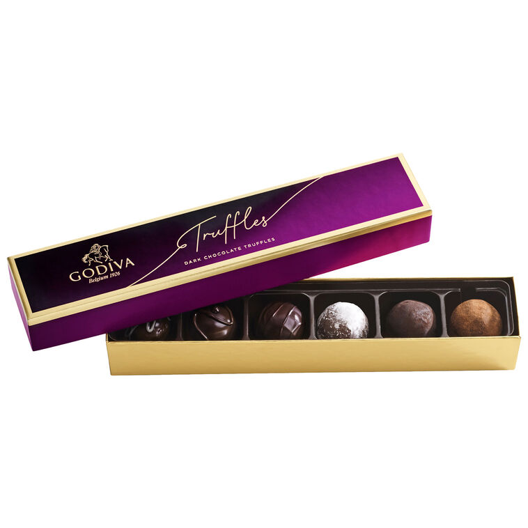 Godiva Assorted Dark Chocolate Truffle Flight, 6 Pieces