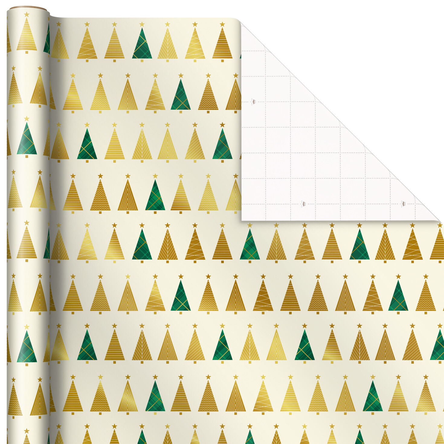 Gold and Green 3-Pack Christmas Wrapping Paper Assortment, 120 sq. ft. for only USD 16.99 | Hallmark
