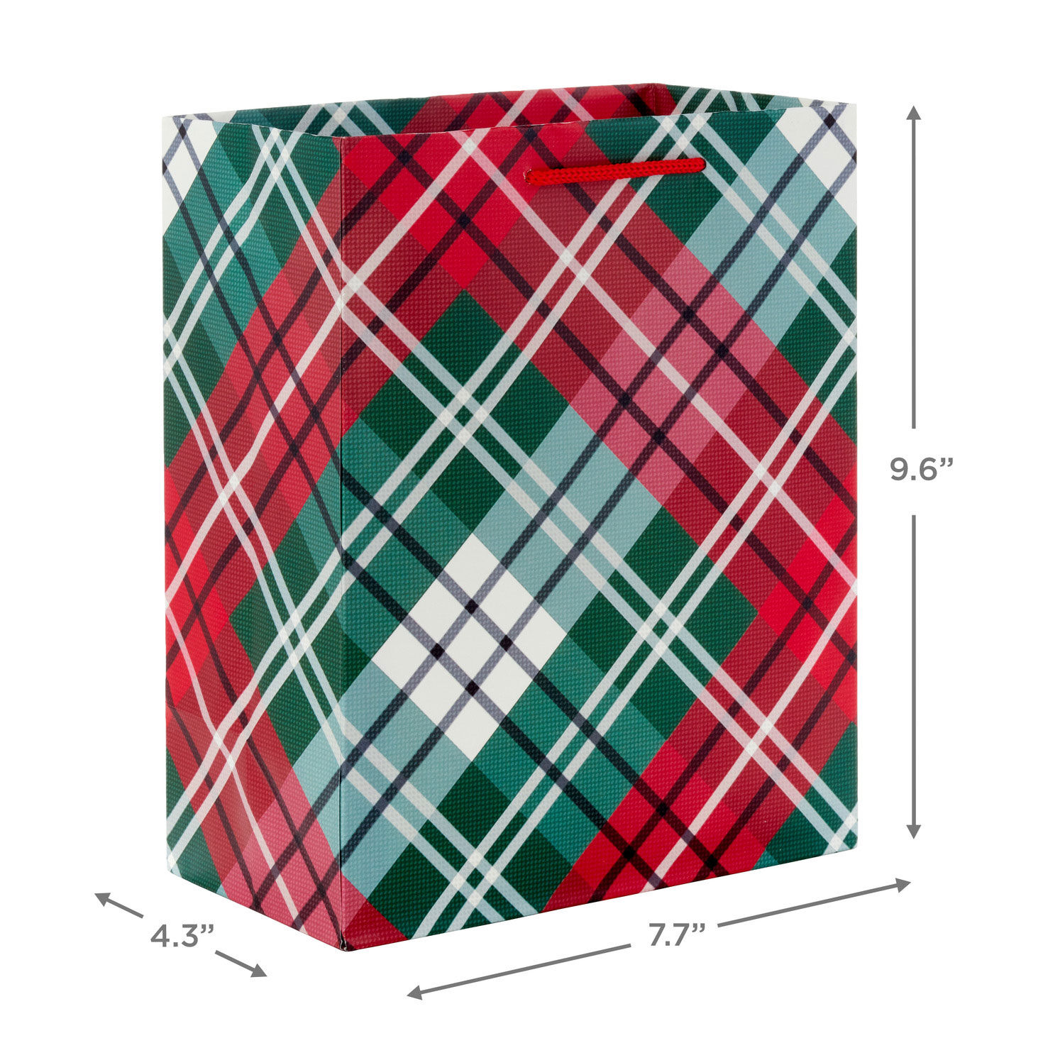 9.6" Traditional 4-Pack Assortment Medium Christmas Gift Bags, , large image number 3
