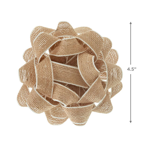4.5" Burlap Gift Bow, 
