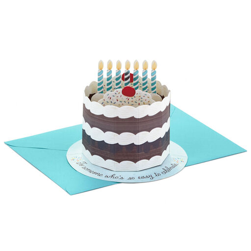 Easy to Celebrate 3D Pop-Up Cake Birthday Card, 