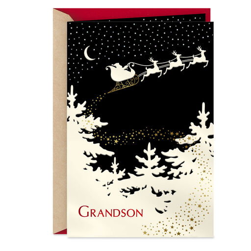 You're a Wonderful Grandson Christmas Card, 