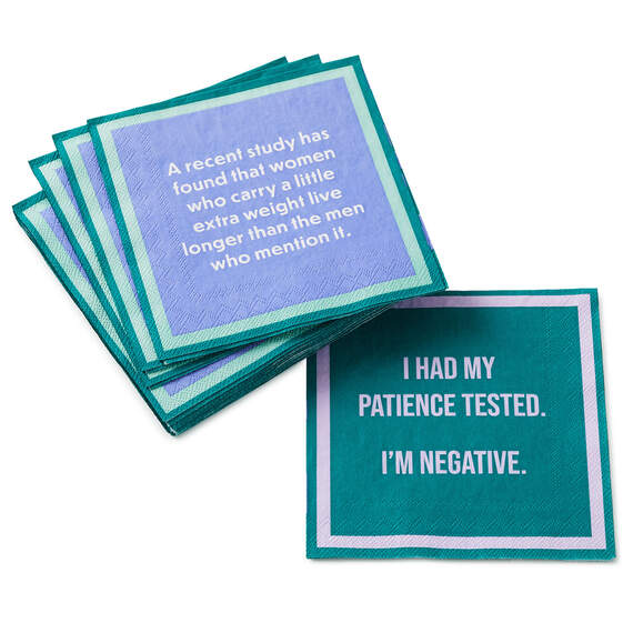 Drinks on Me Recent Study Funny Party Napkins, Pack of 20