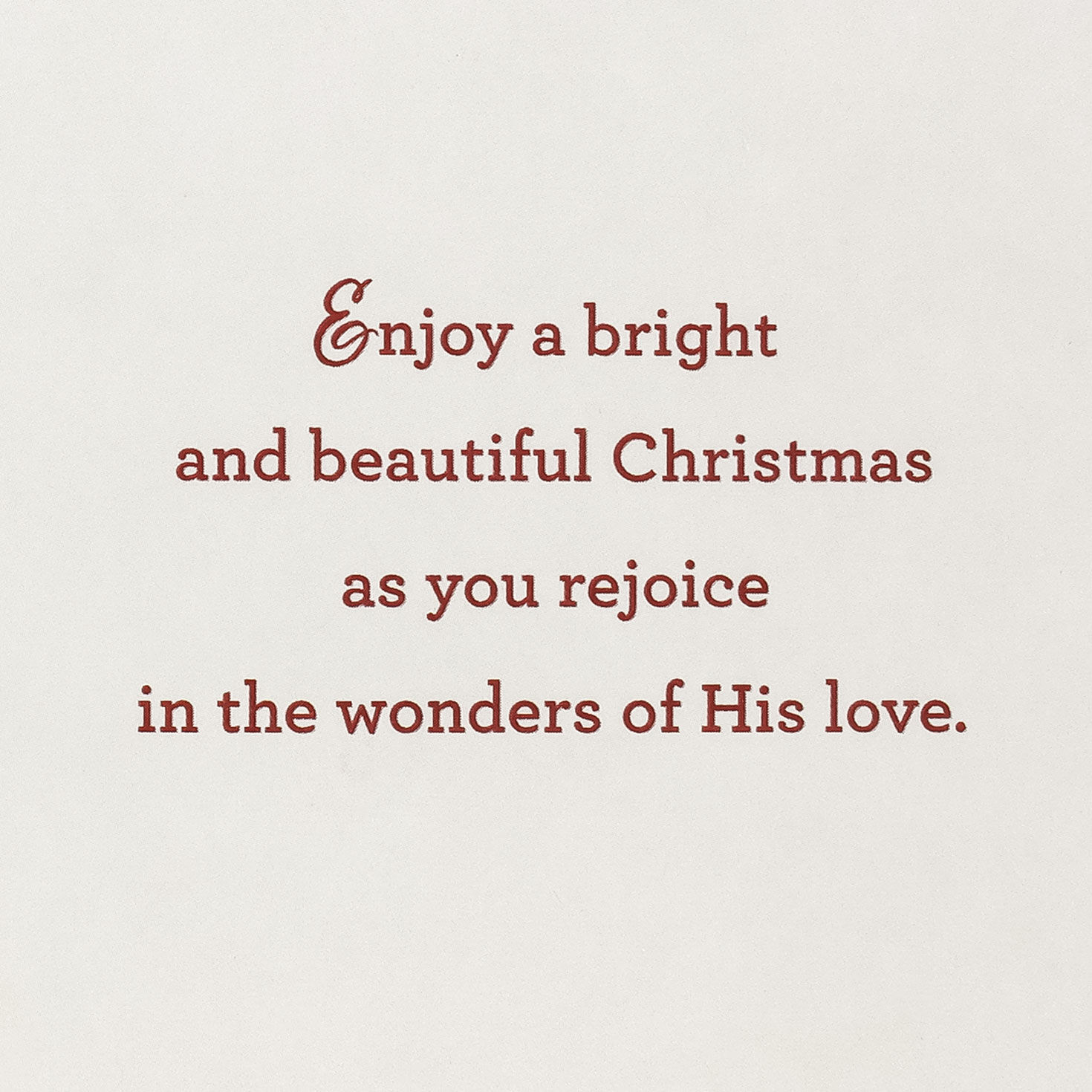 Poinsettia Joy to the World Christmas Card Sentiment image number 2