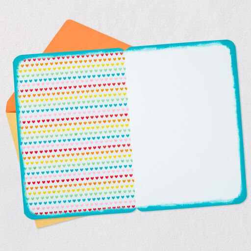 Rainbow Heart Blank Card, 