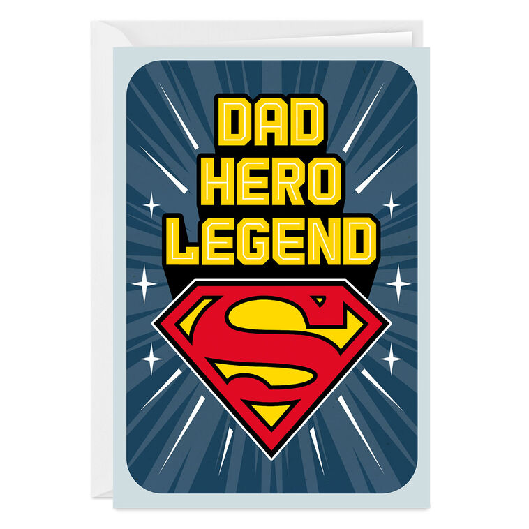 DC™ Superman™ Dad Hero Legend Custom Father's Day Card