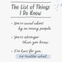 List of Things I Know Encouragement Card Sentiment image number 2