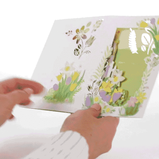 Peace, Blessings and Love Garden 3D Pop-Up Easter Card, 