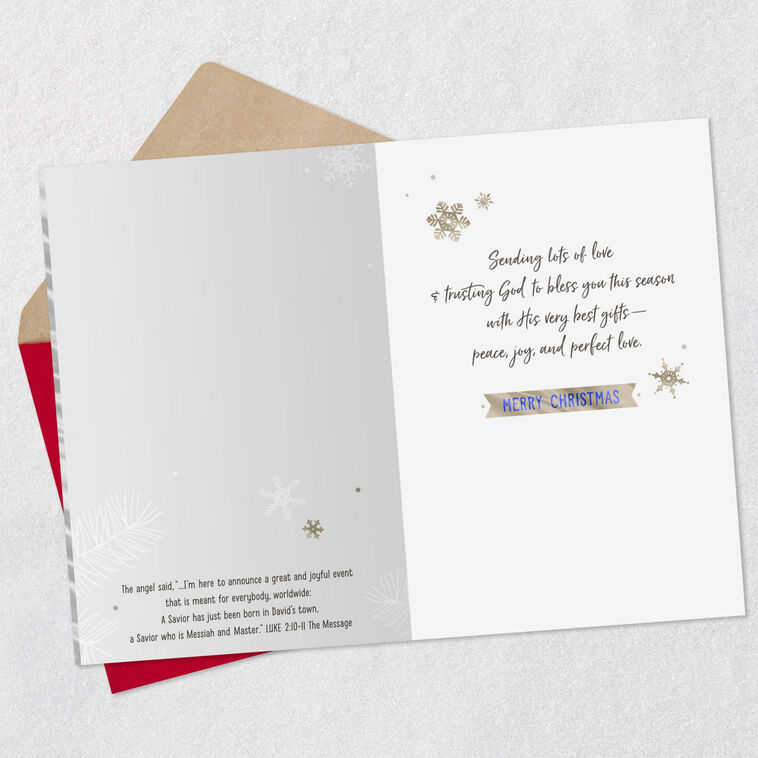 Blessings and Love Religious Christmas Card for Son and Daughter-in-Law, , large image number 4