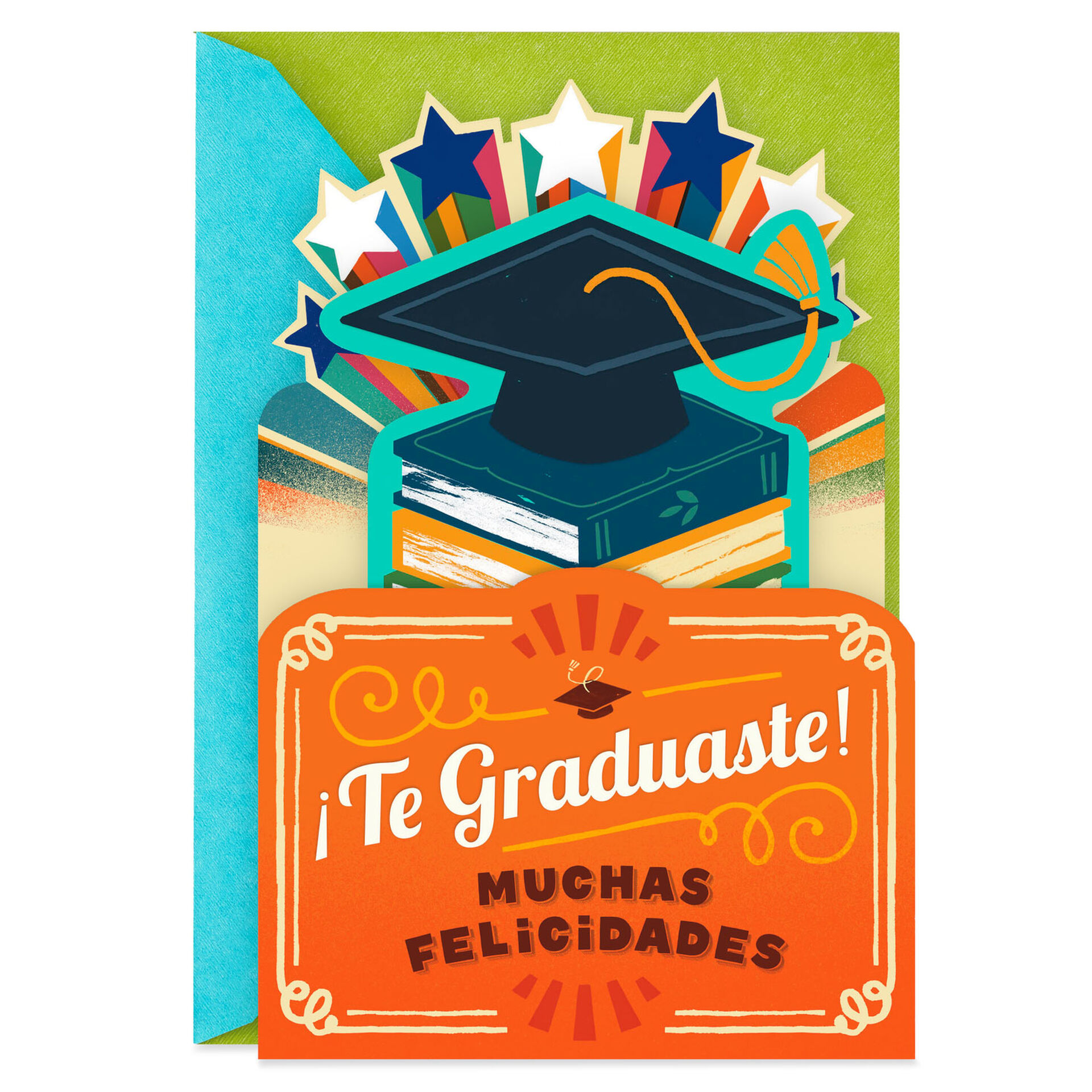 Mortarboard and Stars Spanish-Language Graduation Card - Greeting Cards -  Hallmark